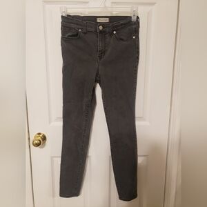 Madewell High Riser Skinny Black Jeans